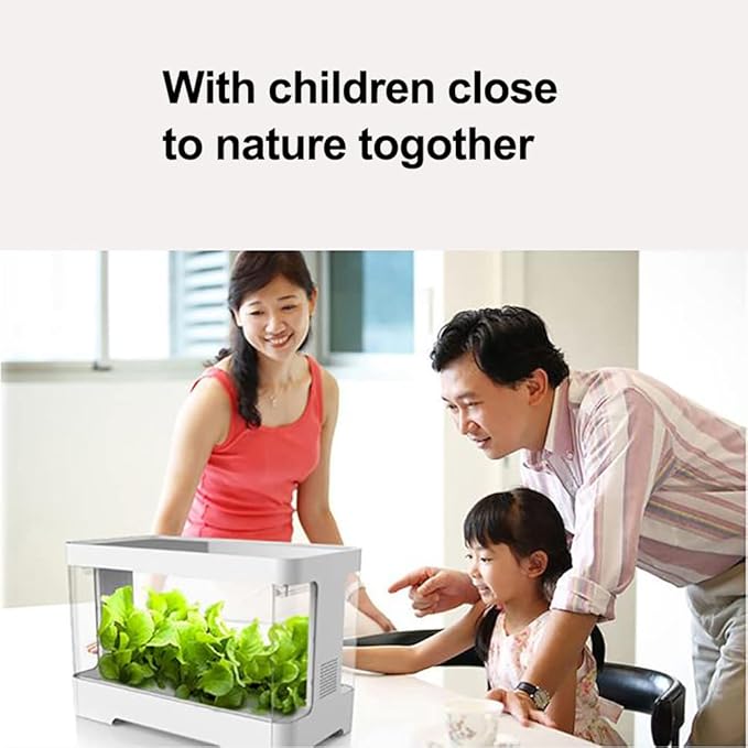 GeRRiT Hydroponics Growing System 30 Pods Indoor Herb Garden Kit with 20W LED Grow Light Automatic Timer Germination Kits 4L Water Tank Smart Garden Planter for Home Kitchen Gardening