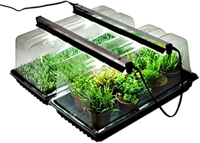 SunBlaster Nano Dome Combo Kit - Greenhouse - Clear Dome with Metal Frame - Roll Up Closure - Includes NanoTech Light Fixture