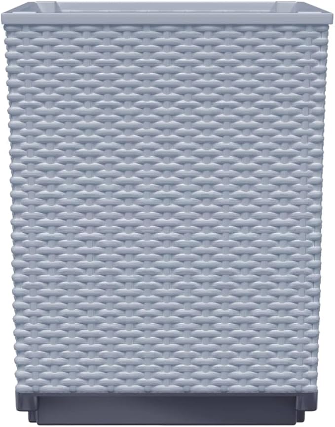 Planters 2 pcsIndustrial Rustic PlantersVegetable PlantersPlant Privacy FenceBackyard Raised BedsHerb Plantersfor PlantingPatioYard DecorationLight Gray 11.8x11.8x14.6 Polypropylene