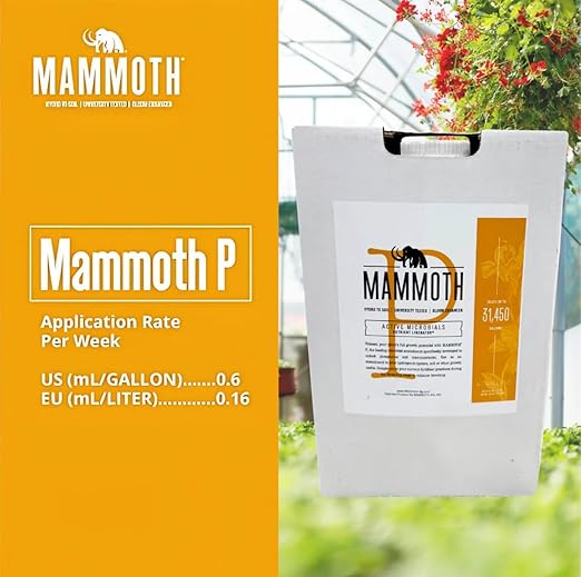 Mammoth P Bloom Booster &amp Enhancer - Plant Nutrients for Increased Growth &amp Yield (5-Gallon)