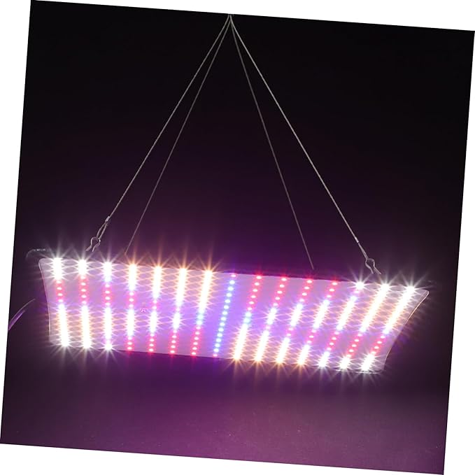 Garneck 225 LED Plant Grow Light Indoor Hanging Grow Lamp Adjustable Chain Ultra-Thin Red for Hydroponic and Household Plants