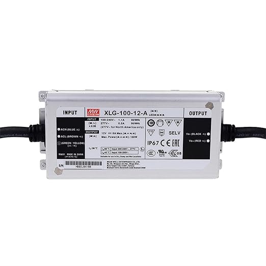 XLG-100-12A 100W LED Driver Constant Current 12V 8A IP67 Waterproof for Horticulture Lighting LED Grow Light Greenhouse Lighting