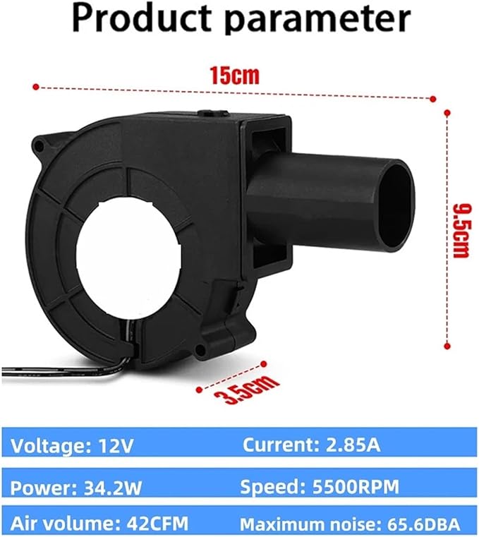 High Air Volume Centrifugal Turbo Blower Air Blower BBQ Cooking Fan Centrifugal Turbo Blower Grill Fan