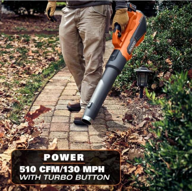 RIDGID 18V BRUSHLESS 130 MPH 510 CFM Cordless Battery Leaf Blower Tool ONLY R01601B