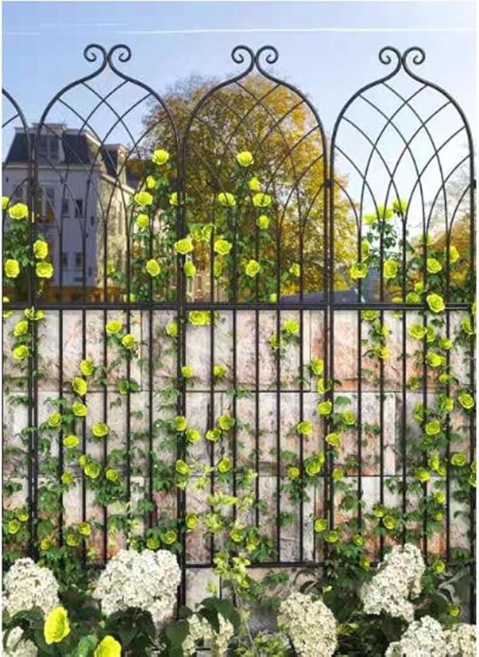 Garden Trellis for Climbing Plants Outdoor Iron Trellis for Potted Plants Flowers Vine Vegetable Indoor Outdoor (Size : 200 * 52CM/78.8 * 20.5IN)