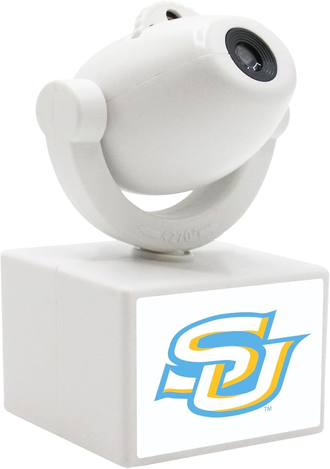 Sporticulture NCAA American Football Southern - Adjustable Led Mini Spotlight Projector with 6 Team Logo Designs - Portable &amp Rechargeable Spotlight - Battery-Operated - 4.375” x 3.125”