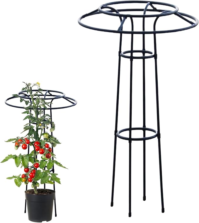 Garden Trellis Spiral Frame Trellis Heavy-Duty Umbrella Trellises Inch Iron &amp Climbing Frame for Vegetables Flowers Adjustable Buckle System for Yard Greenhouse Patio