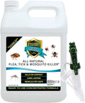 All-Natural Flea Tick &amp Mosquito Killer - Powerful Non-Toxic Formulation Safe for Children Pets &amp Environment for Indoor &amp Outdoor Use. 128 Oz Gallon Ready to Use with Heavy-Duty Trigge