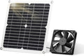 SUNYIMA Solar Panel Fan Kit 12W Weatherproof Solar Panel with DC Fan for Small Chicken Coops Greenhouses ShedsPet Houses Window Exhaust (Single Fan)