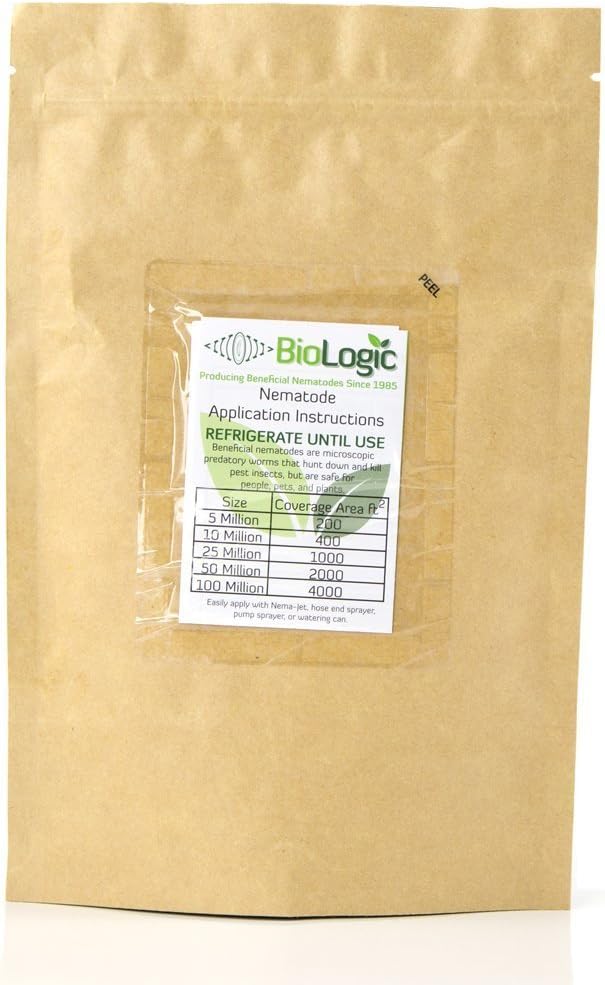 BioLogic Scanmask Steinernema Feltiae (Sf) Beneficial Nematodes for Natural Insect Pest Control 1 Billion Size (10 Units of The 100 Million Size)