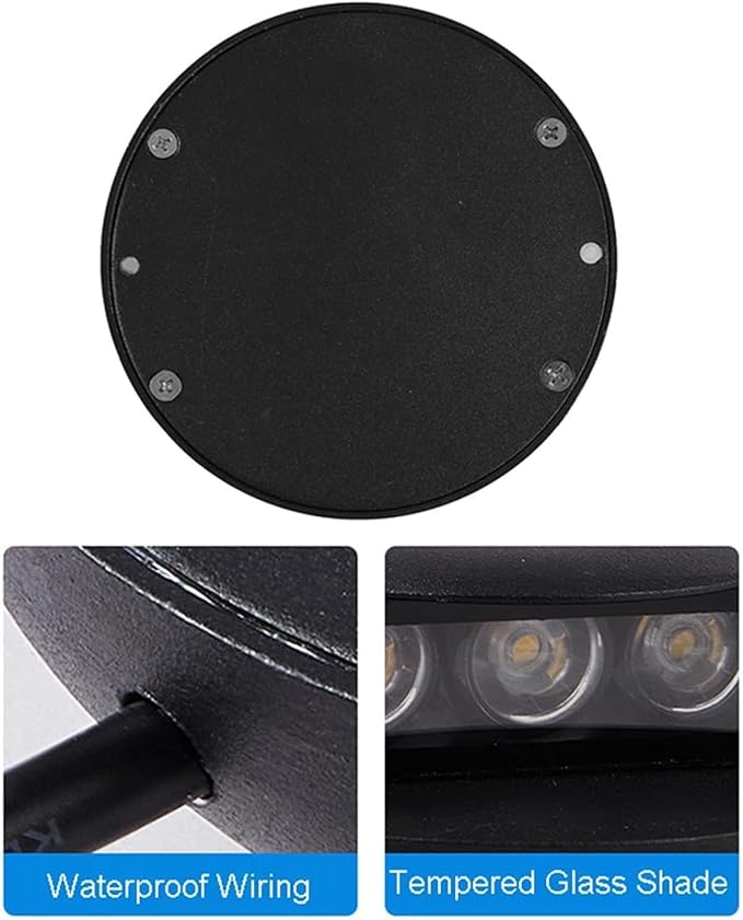 Ground LED Landscape Lamp - Outdoor Deck Buried Lights IP65 Waterproof Outdoor LED Spotlight Side Glow Low Voltage Path Lighting FortressGreen White2w(24v) White