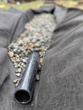 Geotextile Filter Fabric French Drain Weed Barrier Landscape Fabric Heavy Duty 7oz Commercial Grade Woven Non Woven Ground Cover for Driveway &amp Road Stabilization Erosion Control(Black1mx5m/3.