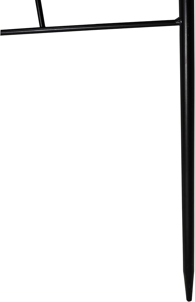 OUTOUR Larger Garden Trellis Plant Support Wire Lattice Grid Panel Stake Fence 70x20 for Climbing Plants Potted Vines Vegetables Vining Flowers Ivy Roses Clematis Lawn Backyard Patio Black