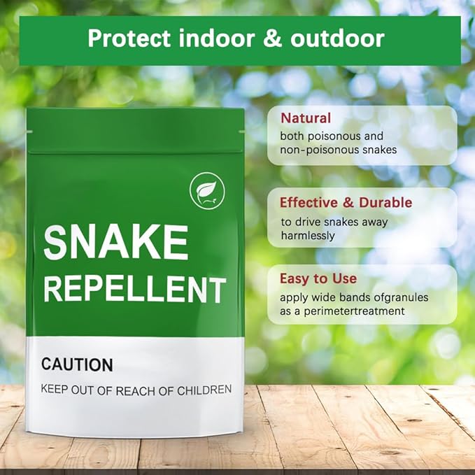 Snake Repellent for Yard Snake Repellent Outdoor Snake Away Repellent for Outdoors Pet Safe Backyard Snakes Deterrent Copperhead Snake Repeller (1 Ounce (Pack of 8))