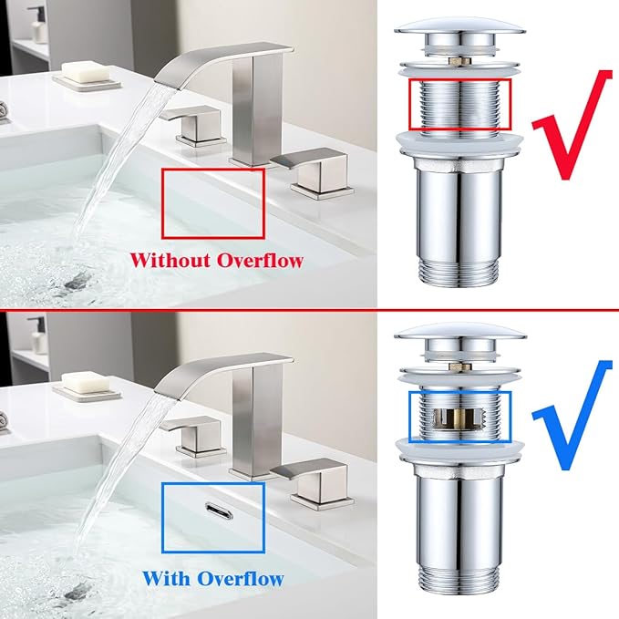 RANDOM Chrome Brass Bottle P Trap with Pop Up Drain Stopper with Overflow11.81″ Slip Joint Extension Tube Adjustable Bathroom Basin Sink Drain Kit 1 1/4.RD83888C-L-S6