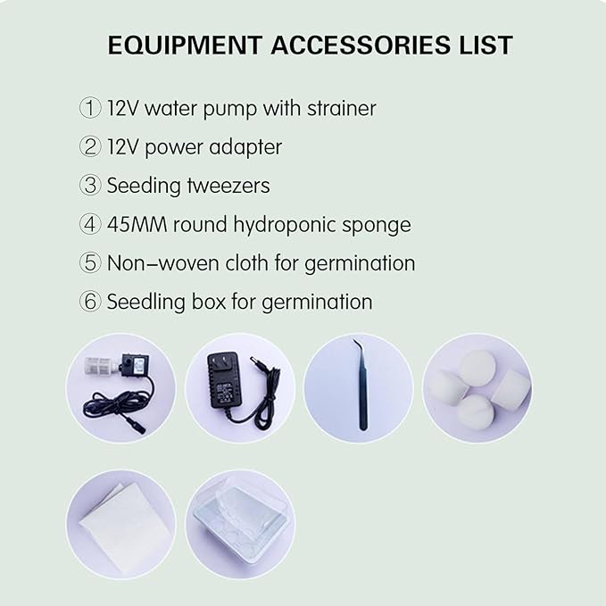 Hydroponics Tower Indoor Growing Vertical Garden Planter Indoor Smart Garden Kit Garden Hydroponic Growing Vertical Tower for Fruits and VegetablesGrey-12floors