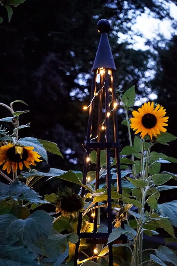 Achla Designs OBL-02A Garden Obelisk 85 H Trellis Graphite