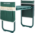 FEED GARDEN Garden Kneeler and Seat Upgraded Foldable Gardening Stool with 10.23 Wide Kneeling Pad Heavy Duty Gardening Bench Chair with 2 Tool Pouches Gardening Gifts for Seniors Mom Women Men