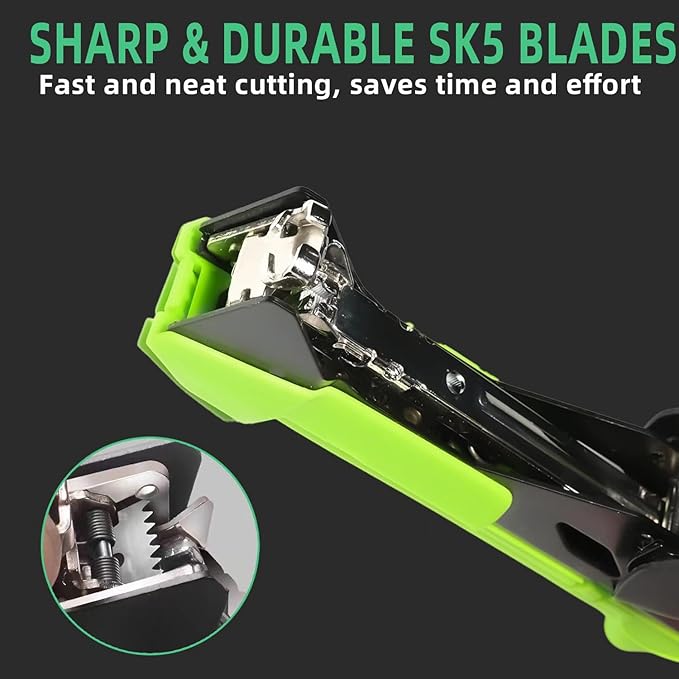 Suca Plant Tying Machine Lightweight Plant Tying Tape Tool to Tie Up Vine Quickly Tie Tapener Gun with Tapes and Staples Green