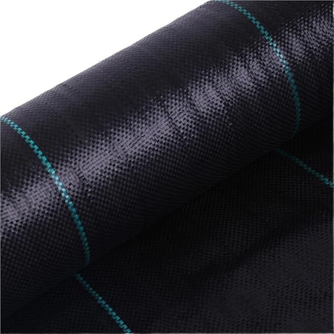 1.5 * 3/5 Meters Strong Breathable Plastic Mulch Weed Membrane Garden Landscape Fabric Ground Cover Sheet 1pc(1.5x5.0M)