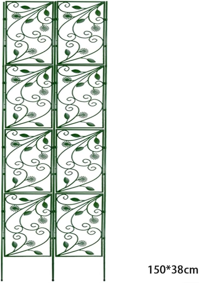 Rustproof Garden Trellis Climbing Plants - Plastic Support Frame Vegetables &amp Flowers - Indoor &amp Outdoor Use (120 x 38 cm)(120 * 38cm)