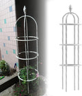 Garden Trellis for Climbing Plants Outdoor &amp Indoor Trellis 0.6in Metal Pipes Roses Climbing Support Rustproof Flowers Stands Vines Vegetables Cage(WhiteHigh180cm/71in)
