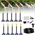 360° Curved Garden Automatic Irrigation System 2025 Upgrade Drip Irrigation System Kits Garden Grid Watering Sprinkler System DIY Irrigation Set for Greenhouse Yard Lawn Raised Garden Bed (32.8 FT)