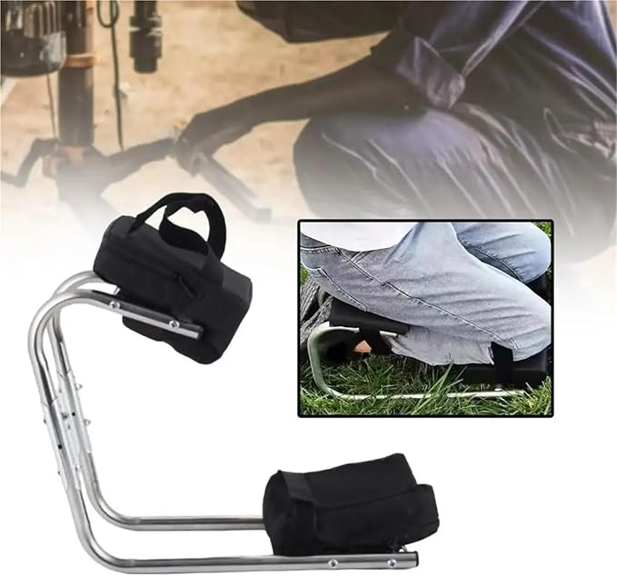 Garden Kneeler Seat Sturdy Knee Seat Protector Wearable Labor-Saving Garden Adjustable Ankle Support for Farm Work