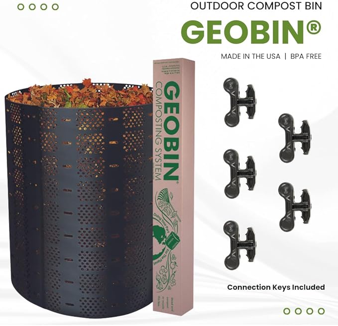 Geobin Compost Bin - 246 Gallon Expandable Easy Assembly Made in The USA Outdoor &amp Backyard Composter