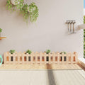 Garden Raised Bed Solid Pine Wood Outdoor Planter Box 78.7x11.8x11.8 Inch Rectangular High Raised Bed for Vegetables Flowers Herbs Rustic Finish