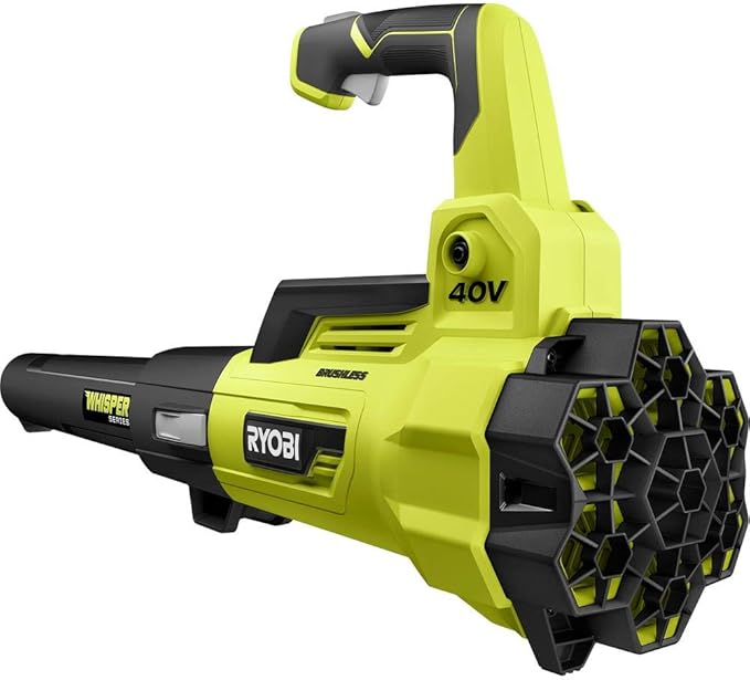 RYOBI 40-Volt Bare Tool Lithium-Ion Brushless Cordless Variable-Speed 125 MPH 550 CFM Jet Fan Leaf Blower GEN4 (Tool-Only) Green