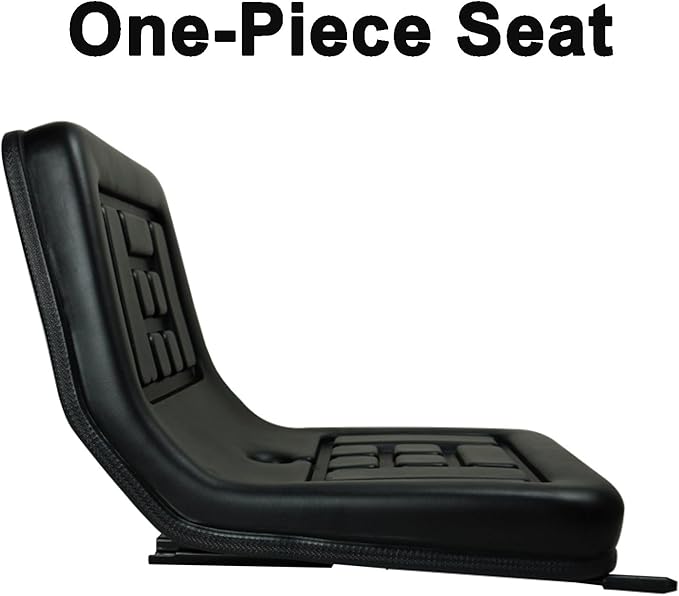 Universal Tractor Seat Adjustable Forklift Seat 220lbs Capacity Waterproof and Heat-Resistant for Skid LoaderTelehandler Bulldozers Lawnmowers(Large)