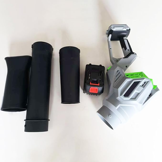 Leaf Blower Cordless 2x21V 6.0 Ah Battery and Charger 680CFM 190MPH Electric Blower 3-Variable Speed &amp Turbo Mode Handheld Leaf Blower Battery Powered for Blowing Leaves Dust Snow