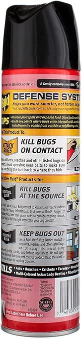 Raid Ant and Roach Kills on Contact No Lingering Chemical Odor Outdoor Fresh Scent 12 Oz (Pack of 3)