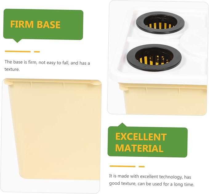 4holes Soilless Cultivation Plastic Hydroponic Planting Container for Balcony Garden Greenhouse and Home Gardening for Vegetables Fruits and Flowers