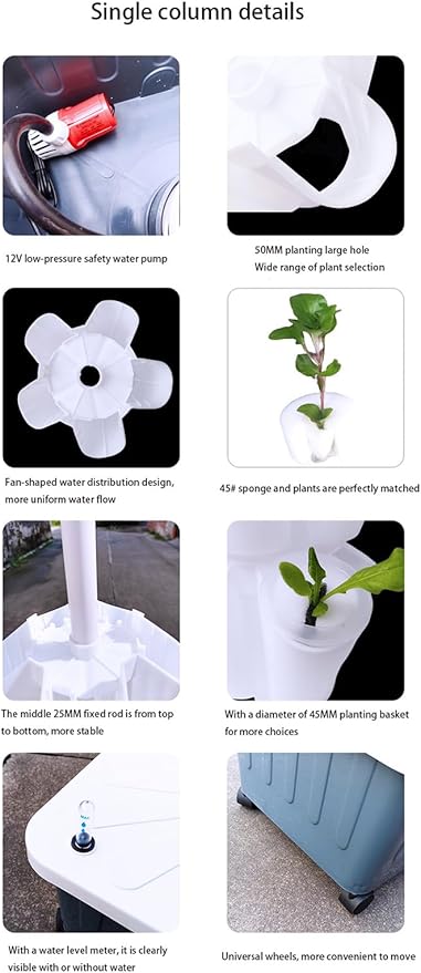Hydroponics Growing System Kit Indoor/Outdoor Herb Garden for Vegetable Gardening Lovers Complete Hydroponic Setup for Easy Plant Growth