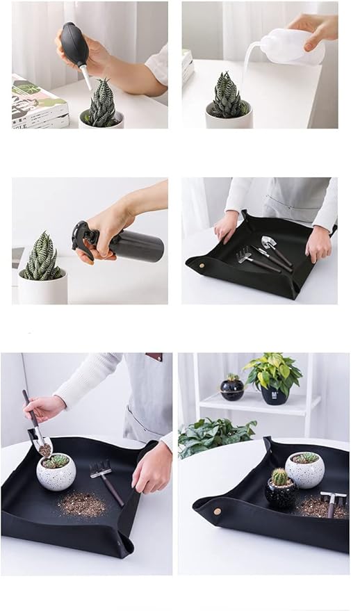 Alnicov 14 Pcs Succulent Plants ToolsSucculent Transplanting Tools Kit Mini Garden Hand Transplanting Tools Set with Storage Bag for Indoor Outdoor Miniature Fairy Garden Plant Care