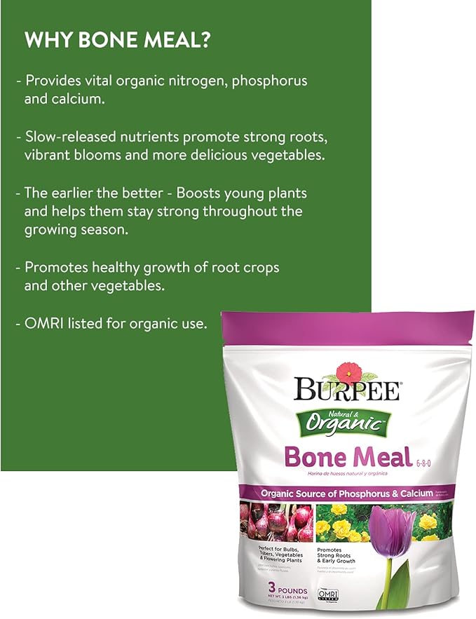 Burpee Organic Coconut Coir Concentrated Seed Starting Mix &amp Bone Meal Fertilizer | Add to Potting Soil | Strong Root Development &amp Organic Blood Meal Fertilizer | Add to Potting Soil