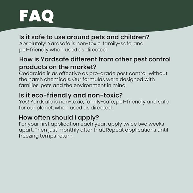 Cedarcide YardSafe | Kills &amp Repels Mosquitoes Ticks Fleas Mites &amp More with Natural Essential Oils | Family &amp Pet-Safe | Eco-Friendly | 1 Quart (32 Oz.)