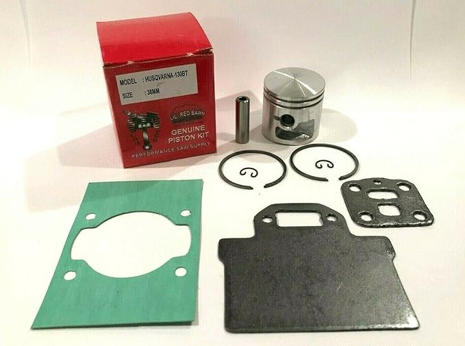 Piston Kit with Gaskets Compatible with Husqvarna 130BT Leaf Blower 38mm Free 2 Day Shipping to All 50 States!