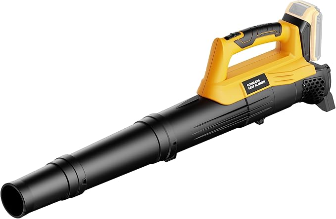 Ultra-Lightweight Cordless Leaf Blower(No Battery) Compatible with Dewalt 20V MAX Battery - 400 CFM/130 MPH Battery Powered Handheld Blower for Deck Patio DrivewayYardGarage Cleaning (Tool Only)