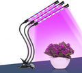 LED Grow Light 18W Red Blue Full Spectrum Timing 36 LED 5 Dimmable Levels Plant Grow Lights for Indoor Plants Adjustable Gooseneck 4 8 12H Timer 3 Switch Modes Waterproof