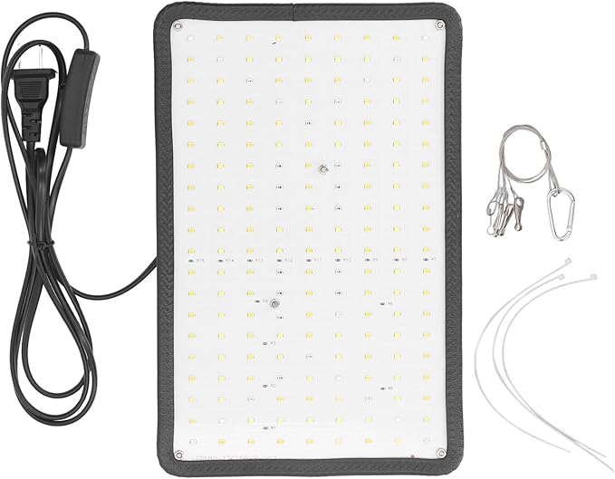 Plant Grow Light 180 LEDs Red White Warm Light Hanging Growing Lamp for Flower Vegetable Fruit