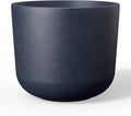 Kante Round Concrete Planter 11 Inch Dia Classic Style Large Plant Pot with Drainage Hole for Indoor &amp Outdoor Plants Ideal for Home Patio Garden Charcoal