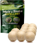 Mole &amp Snake Repellent Gopher Repellent Outdoor Vole &amp Groundhogs Repellant for Yard Armadillo &amp Snake Deterrent for Lawn Pet Safe Keep Snake Away for Garden/Garage Safe to Use-10P