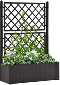 Garden Raised Bed PlanterGarden BedGalvanized Raised Garden BedPlanter Raised bedsGalvanized Planterwith Trellis and Self Watering System Anthracite