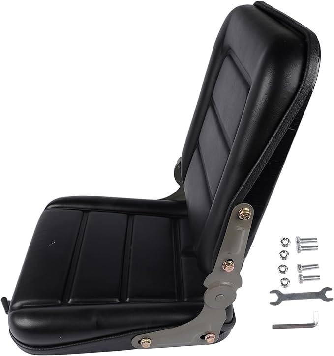 Universal Adjustable Backrest Seat for Forklift Tractor Excavator Lawn Mower and Agricultural or Construction Equipment