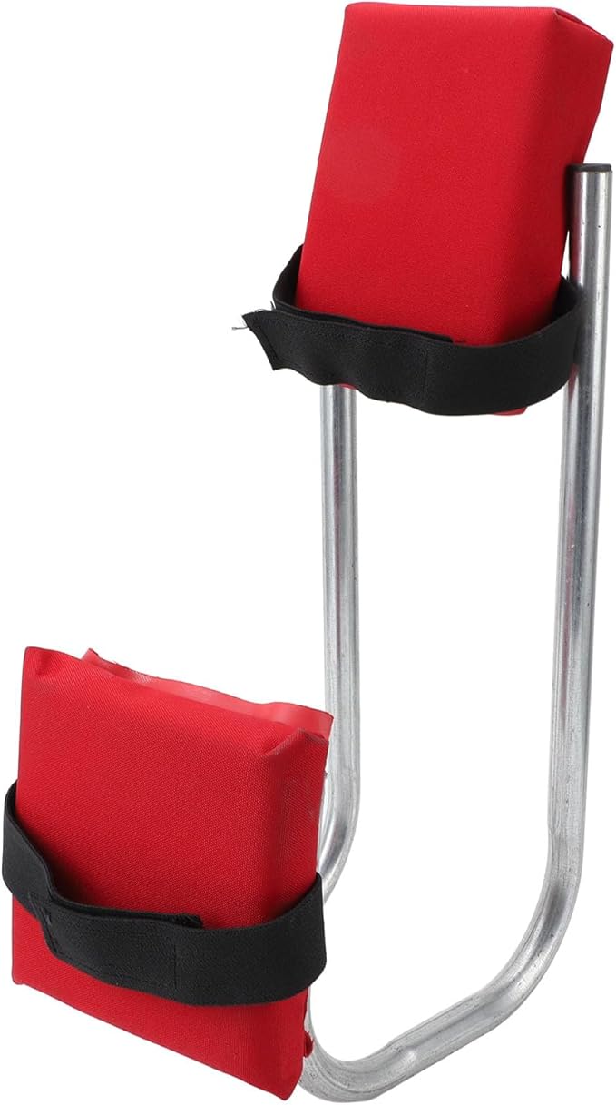 Knee Seat for Gardening Anti Numbness Portable Strap on Kneeling Device with EVA Pad Labor Saving High Load Bearing Ergonomic Kneeling Seat Leg Brace for Fishing Floor Cleaning (Red)