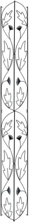 Downspout Trellis for Garden Flowers Heavy Wrought Iron Scroll Metal Support for Outdoor and Indoor Plants Wall Accent Perfect for Guiding Climbing Vines and Enhancing Vertical Landscaping