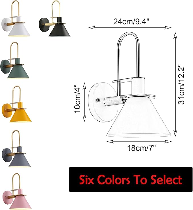 Hook Type Wall Mounted Plant Light Full Spectrum 4500K 10W Adjusted Angle &amp Light Beam Range 15°-60° Modern Pink Metal Wall Lamp for Indoor Growing Plants Flowers 2 Pack